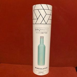 BrüMate Winesulator Glitter Aqua NWT